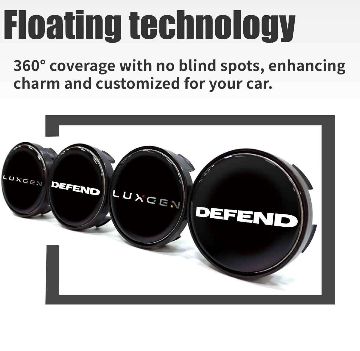 360° coverage with no blind spots, enhancing charm and customized for your car.