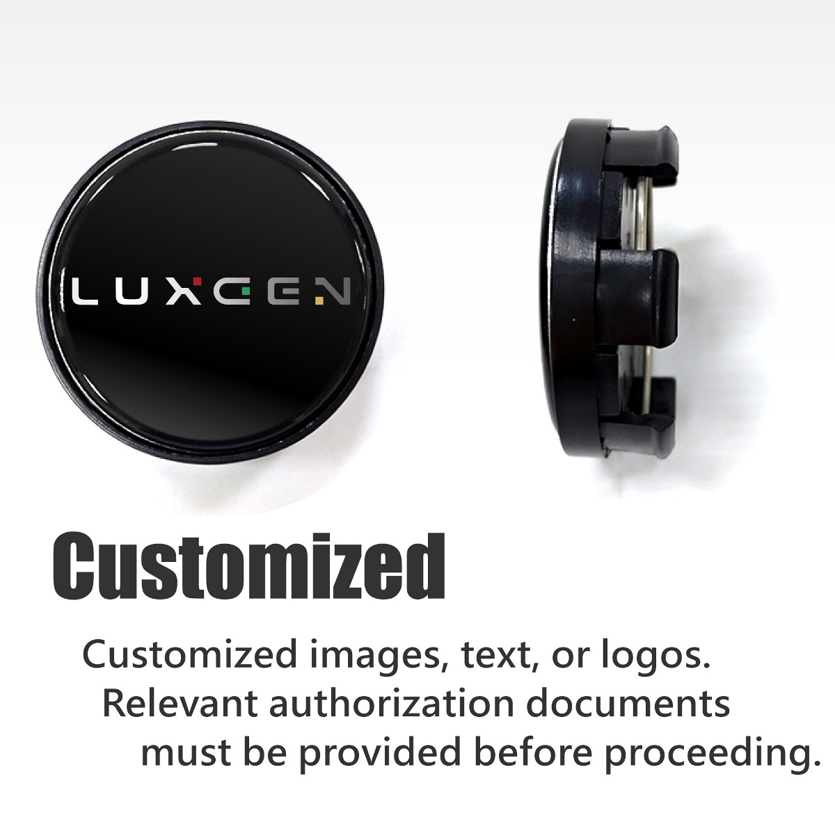 Customized images, text, or logos.